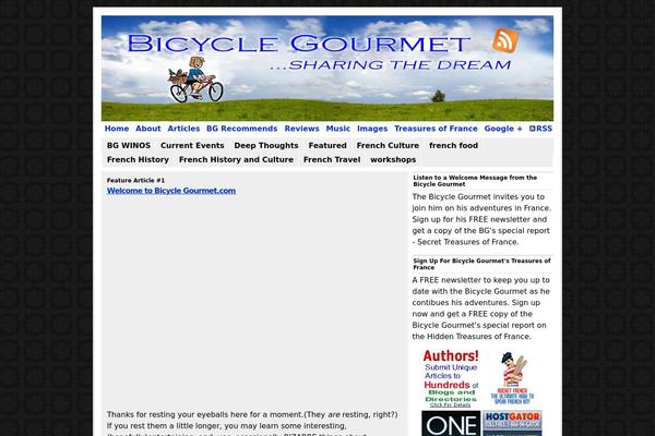 Gourmet theme site design template sample