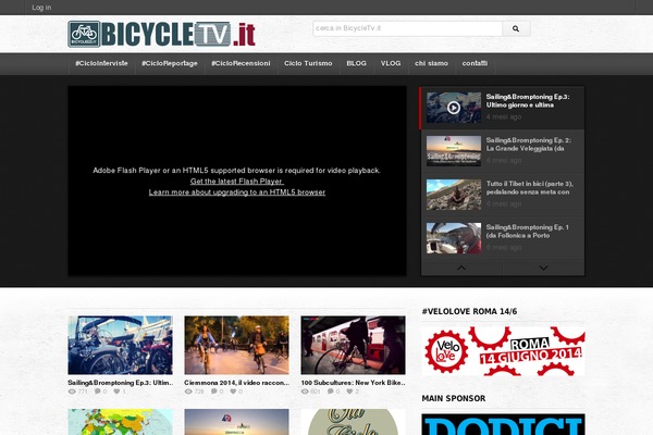 bicycletv.it site used deTube