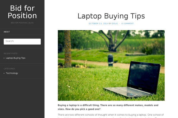 Flat theme site design template sample