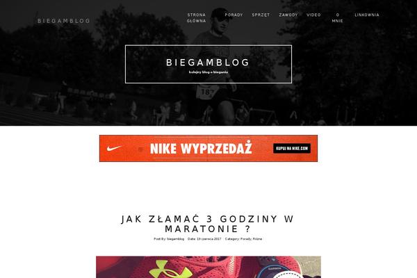 biegamblog.pl site used CoachPress Lite