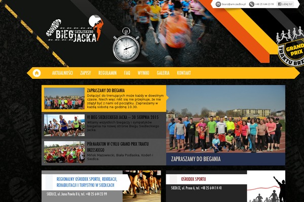 biegjacka.pl site used Arms