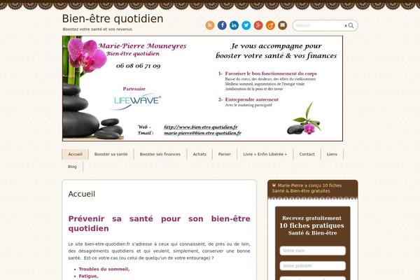 Chocolat theme site design template sample