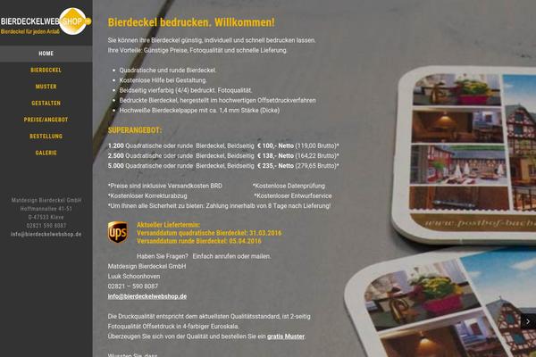 bierdeckelwebshop.de site used Bierviltjes