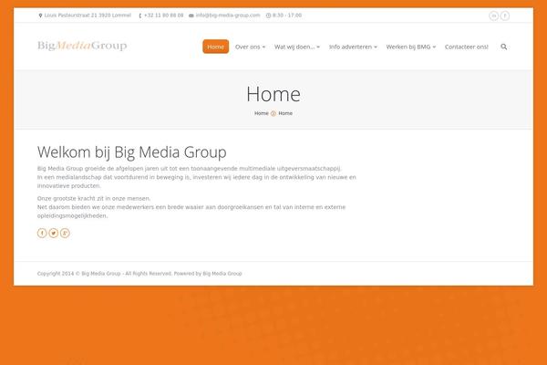 Bmg theme site design template sample
