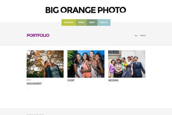big-orange.us site used Colored Theme