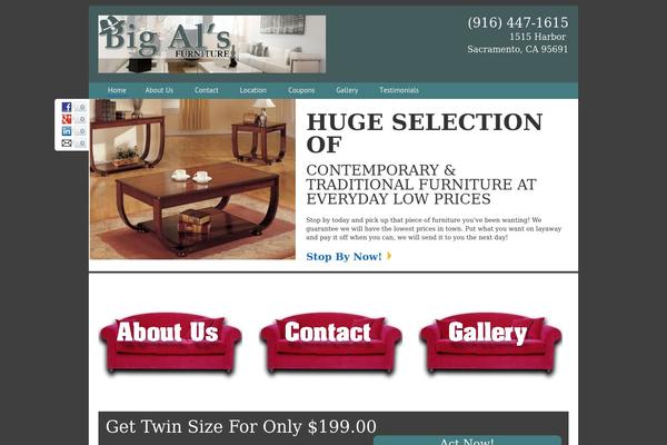Frontend theme site design template sample