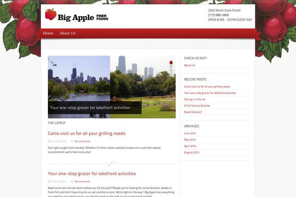 Delicacy theme site design template sample
