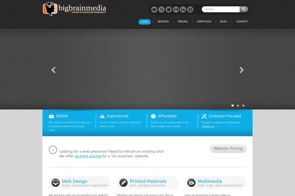 Lunar theme site design template sample