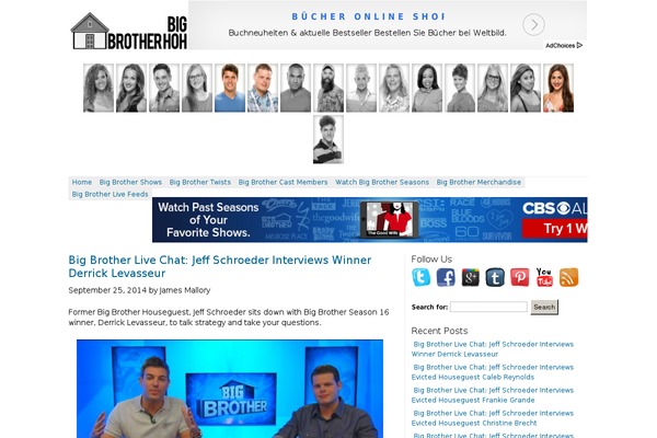 bigbrotherhoh.com site used Room 34 Baseline