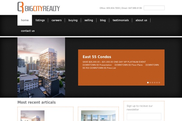 BigCity theme site design template sample