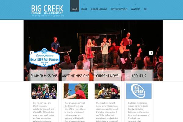 bigcreekmissions.com site used Theme1662
