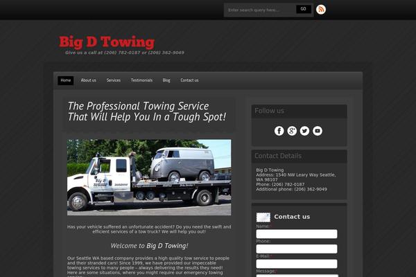 Destro theme site design template sample