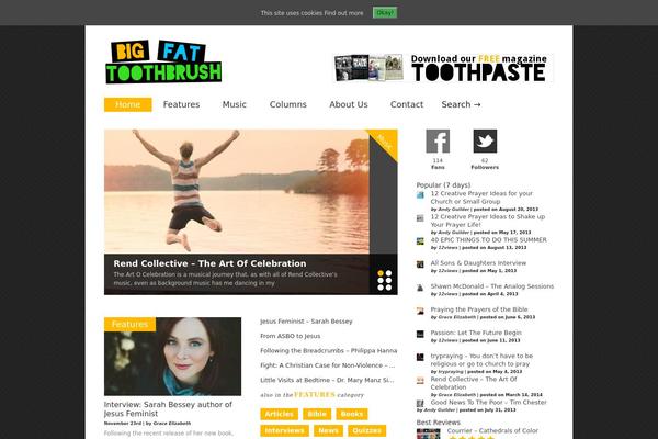 Gonzo theme site design template sample