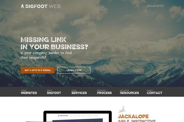 Bigfoot theme site design template sample