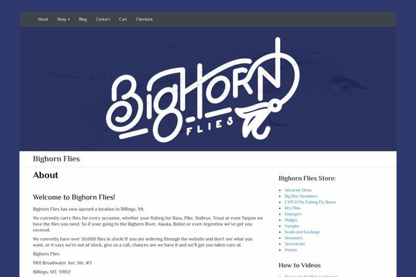 Vantage theme site design template sample