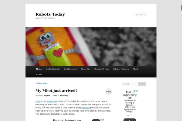 Duster theme site design template sample