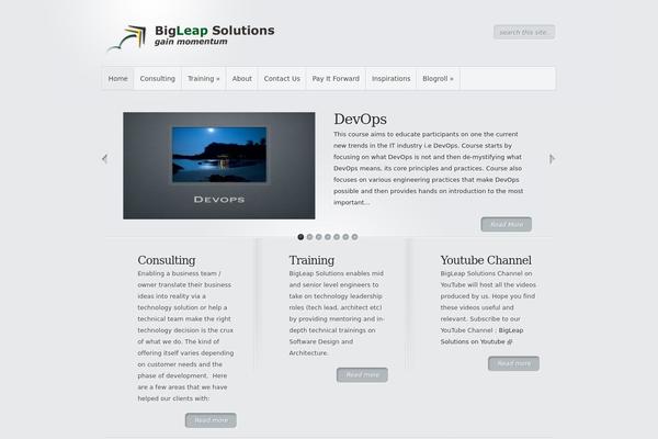 Minimal theme site design template sample
