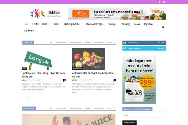 Sahifa theme site design template sample