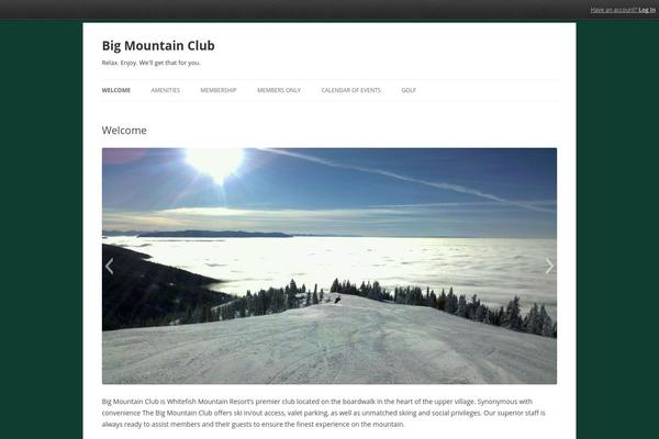 Twenty Twelve theme site design template sample