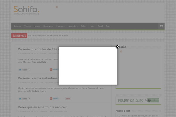 Sahifa theme site design template sample