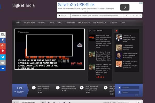 bignetindia.com site used Flavor