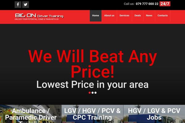 Cherry Framework theme site design template sample