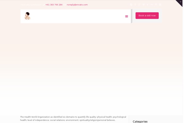 Quadro theme site design template sample