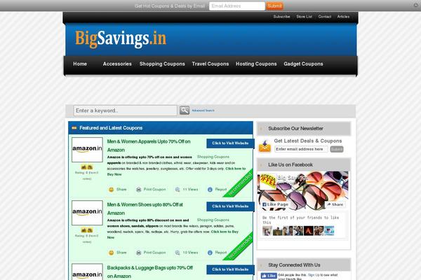 Couponpress theme site design template sample