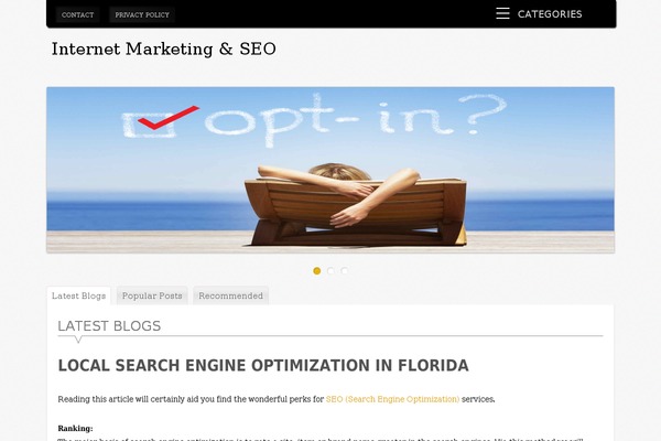 Supernova theme site design template sample