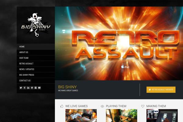 bigshinygames.com site used Theme19