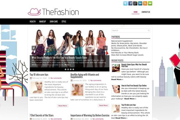 Beautystyle theme site design template sample
