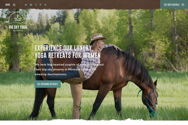 bigskyyogaretreats.com site used Tk_theme
