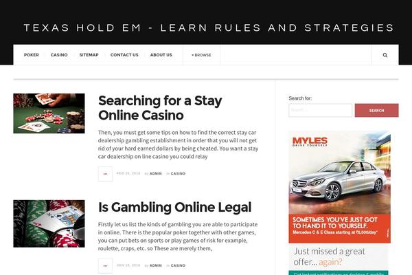 JustWrite theme site design template sample