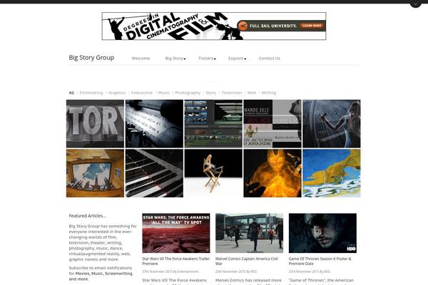 Aware theme site design template sample