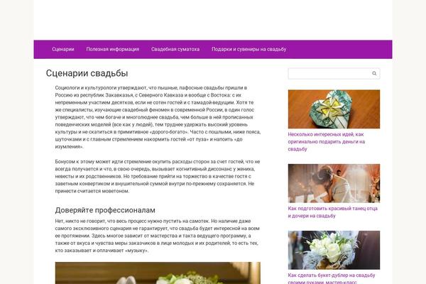 WordPress website example screenshot