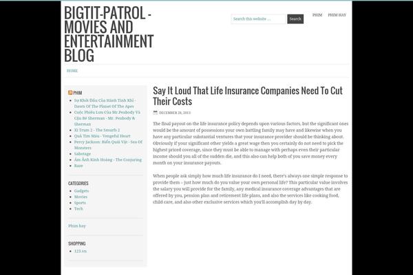 Minimum theme site design template sample
