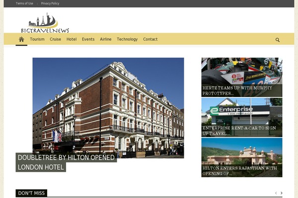 Newspaper theme site design template sample