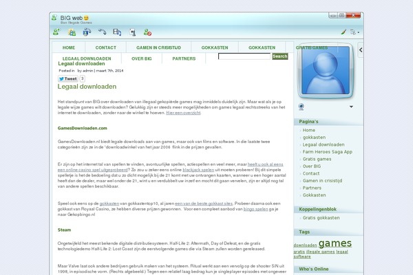 bigweb.nl site used Press Start
