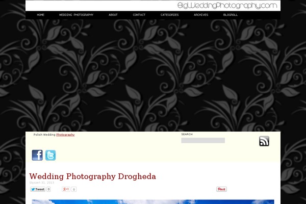 Wedding theme site design template sample