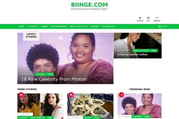 Buzzy theme site design template sample