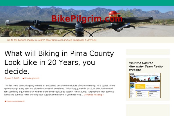 bikepilgrim.com site used WP StrapThirteen