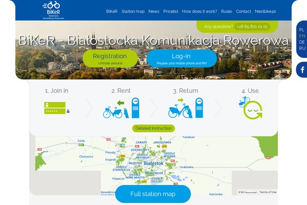 bikerbialystok.pl site used Okitheme