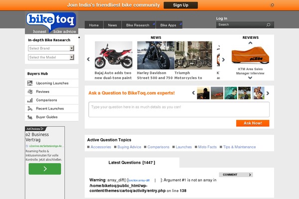 biketoq.com site used Cartoqui