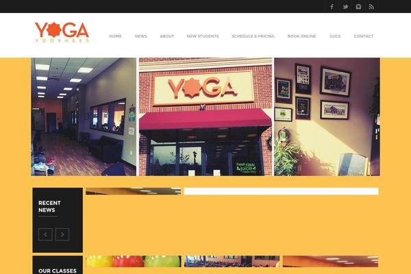 Fitness theme site design template sample