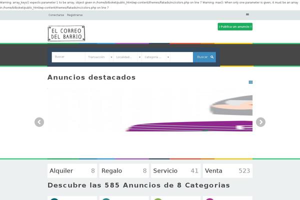 FlatAds theme site design template sample