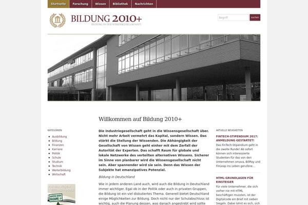 bildung2010.de site used Academica-wpcom
