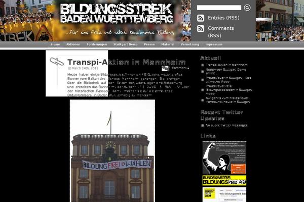 Site using Menubar-templates plugin
