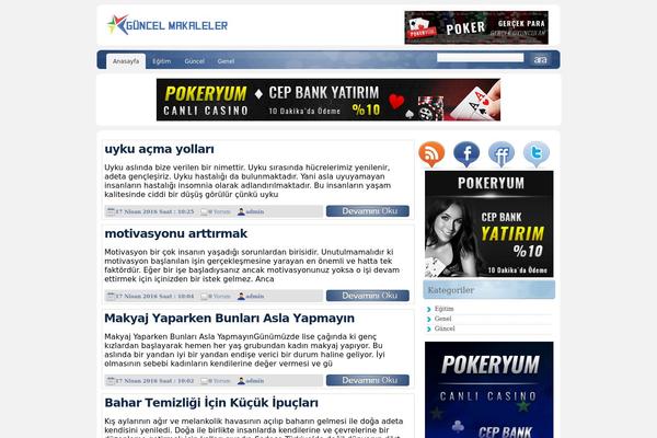 Newspaper theme site design template sample