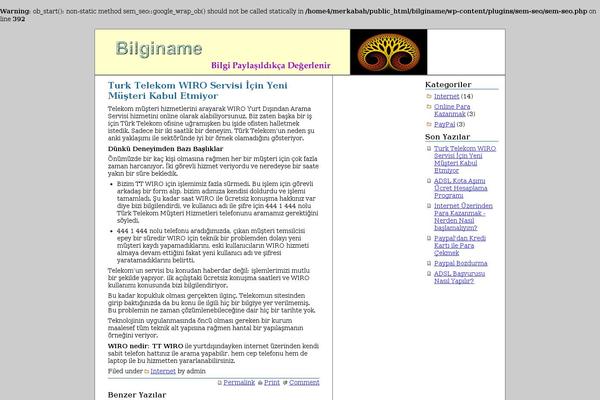Sem Reloaded theme site design template sample