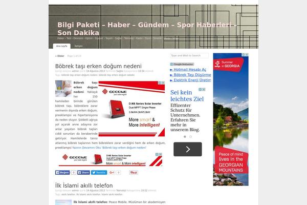 K2 theme site design template sample